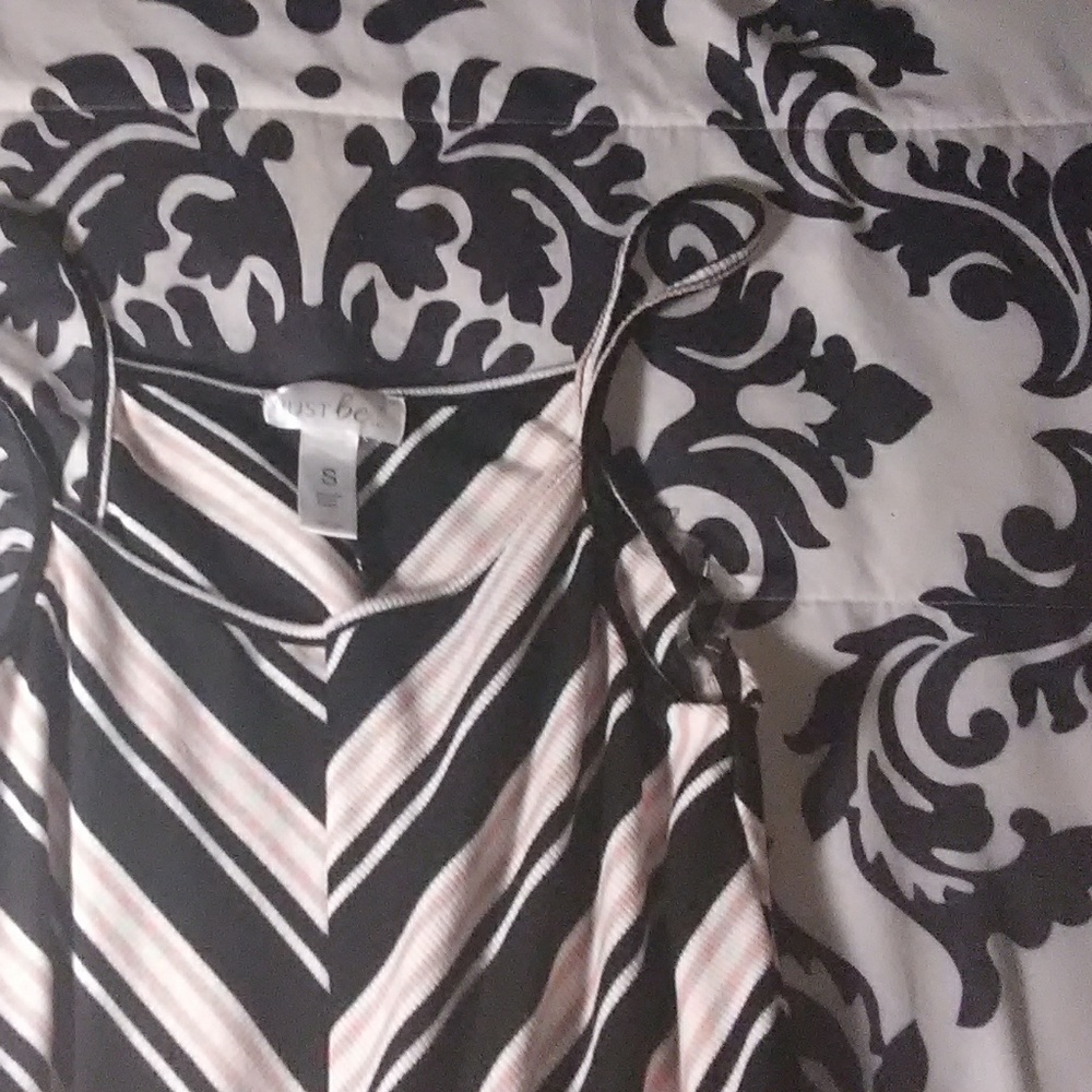 Long Black white and pink rumper